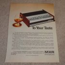 MXR Equalizer Ad, 1973, Article, Color, Rare AD!
