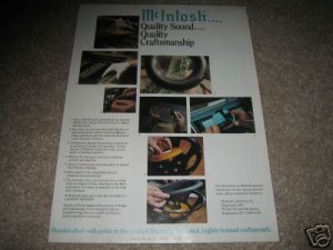 McIntosh Ad from 1990,Quality Sound,Amp,Speakers,Tuner