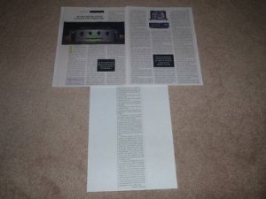Audio Research LS3 B Preamp Review, 3 pgs, 1993
