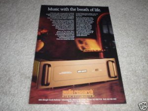 Audio Research D240 Power Amplifier Ad from 1992