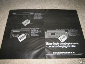 Marantz 5030B Ad,2 pages,Nakamichi 1000II in ad