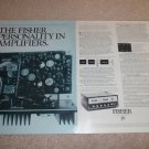 Fisher TX-2000 Amplifier Ad, 2 pgs, 1972,Specs,Article
