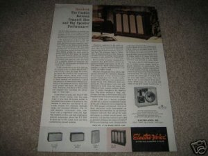 Electro-Voice E-V Six Speaker AD from 1966,color!