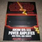 Adcom GFA-555 AD from 1986, Excellent! Rare!