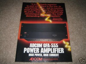 Adcom GFA-555 AD from 1986, Excellent! Rare!