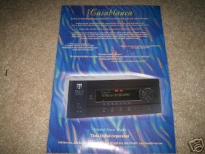 Theta Casablanca Pre Amp Ad from 1997 Mint