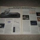 Nakamichi CD player 2, musicbank Ad from 1990,2 pgs