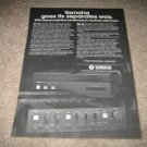 Yamaha Separates Ad from 1979, M-4 Amp,C-4 Preamp