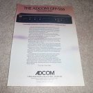Adcom GFP-555 Preamp Ad from 1988,very nice!