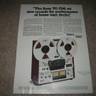 Sony Open Reel Deck Ad from 1975 TC-756
