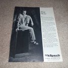 Klipsch Forte II Speaker Ad from 1989, perfect!