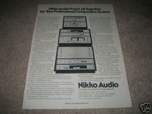 Nikko Audio Ad from 1978,Gamma,Alpha,Beta,NA-850