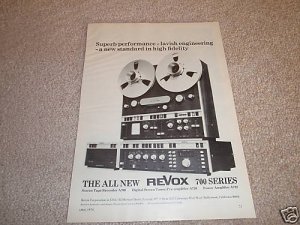 ReVox 700 series AD,  A700,A720,A722 Amp,Pre  1974