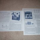 Teac 3340 QUAD Open Reel Review,1973,2 pgs, Full Test!