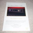 Threshold T2 Preamp Ad from 1993, T Series
