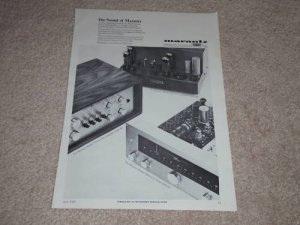 Marantz Ad, 1965, RARE! Model 7,Pre, 8B Amp, 10b Tuner