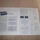 Harman Kardon 520 Receiver Review, 1968, 2 pgs, Specs