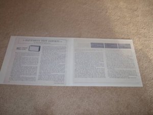 Acoustic Research AR-3a Speaker Review, 2 pgs, 1968