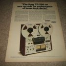 Sony TC-756 Open-Reel Ad from 1975,specs,perfect!