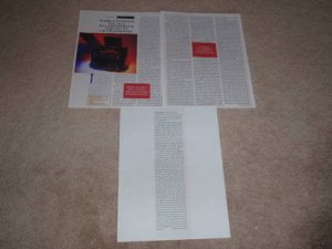 Mark Levinson No 30.5 D/A, No 31 CD Review, 1995, 3 pgs
