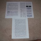 JBL SA600 Amplifier Review,3 pgs,1966, Specs, Info,RARE