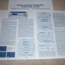 Sony TAN-8550 V-FET Amplifier Review,1975,3 pgs, RARE!