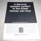 Marantz Imperial I Speaker Ad from 1968