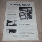 Counterpoint SA-4, sa-20 Amplifier Ad, Tubes! 1987