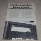 Sansui TA-500 Receiver Ad, specs, Nice Ad, 1978