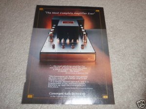 Convergent Audio Tech Ad from 1997,JL-1 Tube Amp