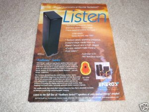 Energy Audissey APS 5+2 Speaker System Ad from 1998