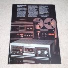 Revox B710 Cassette,B77 Open Reel Ad, 1981, Beautiful!