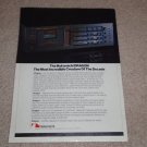 Nakamichi DRAGON Cassette Ad, 1983, Article, RARE AD!