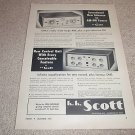HH Scott 330 Tube Tuner,121-B Pre/EQ Ad from 1955,RARE!
