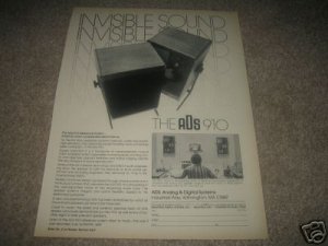 ADS 910 Speaker Ad from 1975