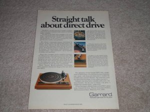 Garrard DD75 Turntable Ad, 1981, Article, Specs,Rare Ad