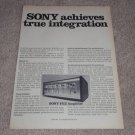 Sony TA-1130 FET Amplifier Ad,1972, specs, Article,RARE
