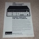 Sansui QR6500 QUAD Receiver Ad, 1971, Article, Specs