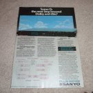 Sanyo Super D NR System Ad,DBX,Dolby,specs,color,Nice!