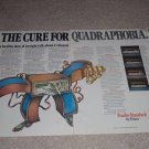 Fisher QUAD Receiver Ad,1974,634,434,334,234,Specs,2 pg