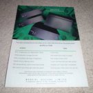 Acurus Stereo a250,a150,200x3 Amp Ad from 1994