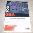Adcom GSA-700 Preamp Ad from 1996