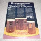 Empire 9500II,7500II,6000II Speaker Ad 1974,article