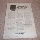 Bose 501 Speaker Ad from 1970, Rare! Details, specs