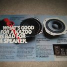 Pioneer HPM Series Ad from 1981, Polymer Graphite,2 pgs