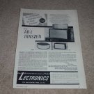 JansZen AR-1 Speaker Ad, 1956, Info, Article