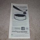 JansZen 1-30 Electro Speaker Ad, 1956, Info, Article