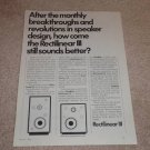 Rectilinear III lowboy Speaker Ad, 1972,Article,Rare