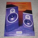 B&W DM-600,610 Monitor Speaker Ad,1993, Beautiful!