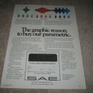 SAE 180 Parametric EQ Ad from 1979,mint,color!